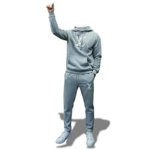 Gray color Men Hoodie and Pant Set - Stylish winter outfit by Garmrnts point