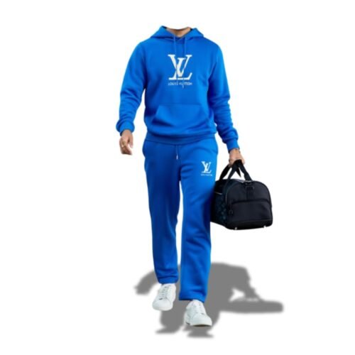 Blue color Men Hoodie and Pant Set - Stylish winter outfit by Garmrnts point