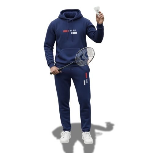Navy Color - Paris Men Hoodie and Pant Set – Stylish winter outfit by Garmrnts point